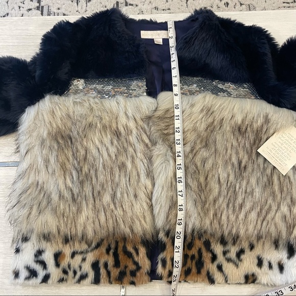 NWT Boston Proper bling faux fur jacket. - Picture 8 of 13